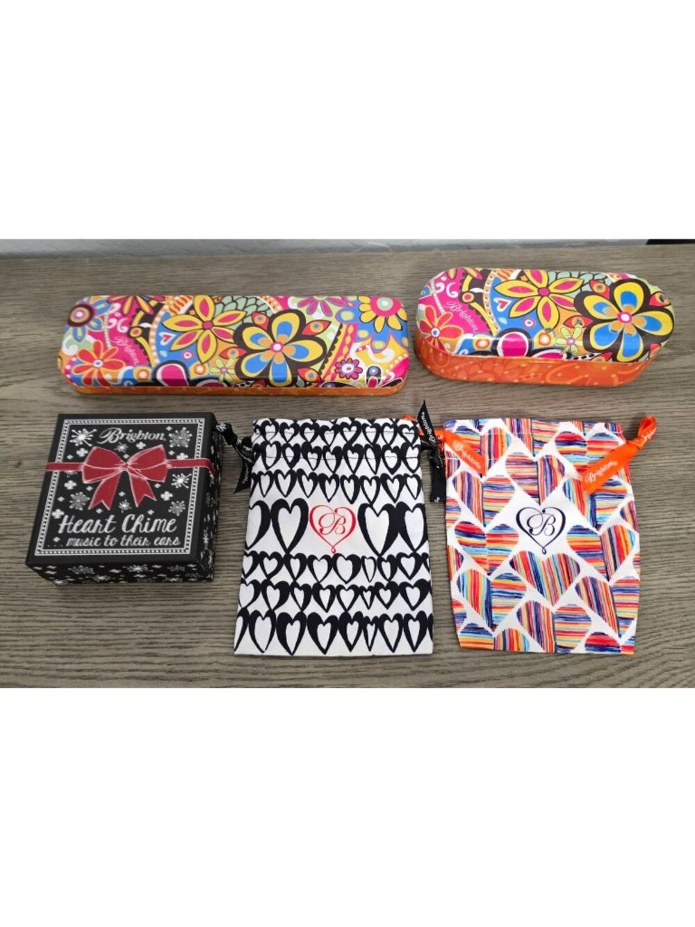 Brighton Lot Tins, bags and box- jewelry, sunglasses, misc uses